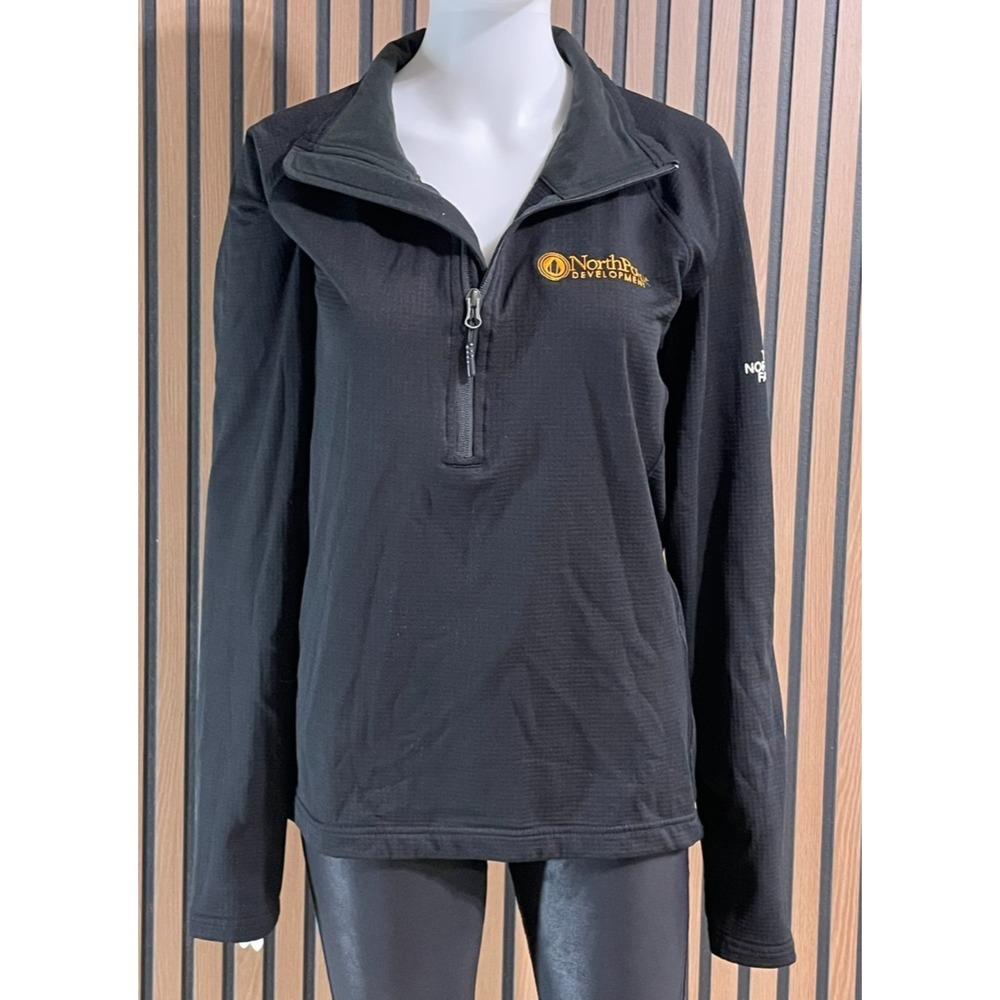 The North Face Men's M Black Activewear Top Polyester 1/4 Zip Golf Outdoor Sport